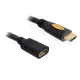 DeLock Cablu prelungitor HDMI de mare viteză cu Ethernet - HDMI A masculin > HDMI A feminin 1m Negru