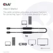 Club3D USB3.2 Gen2 Tip-C la C Cablu bi-direcțional activ 8K60Hz M/M 5m Negru