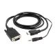 Gembird A-HDMI-VGA-03-10 HDMI la VGA și cablu adaptor audio cu un singur port 3m Negru