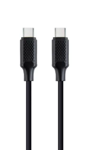 Gembird CC-USB2-CMCM60-1.5M 60W Type-C Power Delivery (PD) Cablu de încărcare și date 1.5m Negru