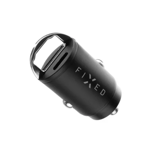 Încărcător auto FIXED USB-C/USB 30W, negru