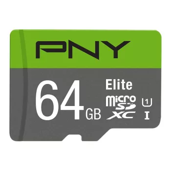PNY 64GB microSDXC Elite Clasa 10 UHS-I + cu adaptor