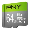 PNY 64GB microSDXC Elite Clasa 10 UHS-I + cu adaptor