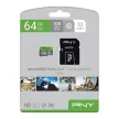 PNY 64GB microSDXC Elite Clasa 10 UHS-I + cu adaptor