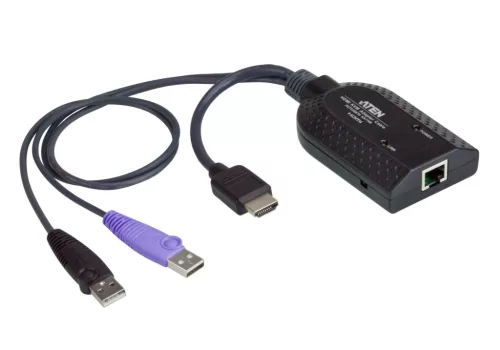ATEN KA7168 USB HDMI Virtual Media KVM Adapter cu suport pentru card inteligent