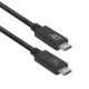 ACT AC7451 USB4 40Gbps cablu de conexiune C male - C male 0.8m Certificat USB-IF Negru