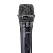 Lenco MCW-020BK Set of 2 wireless microphones with portable battery powered receiver Fekete