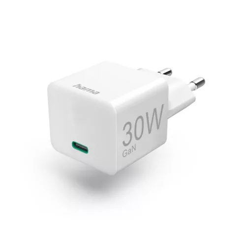 Hama Power Charger USB Type-C Gan PD 30W Alb