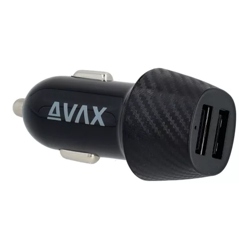 Avax CC301B CARLY 12W Încărcător auto negru