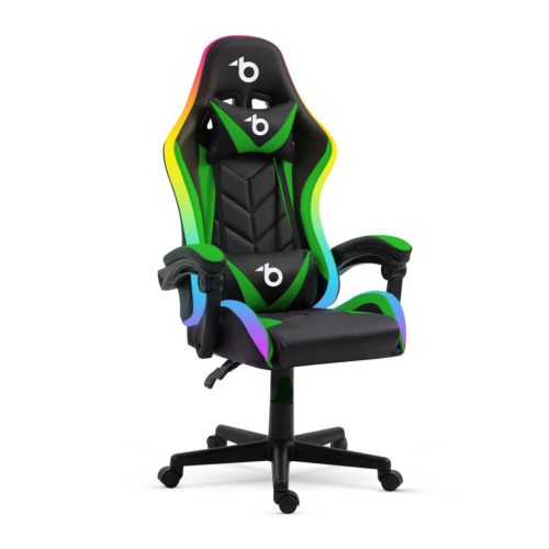 Delight BMD1115GR Gaming Chair Fekete/Green