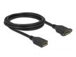 DeLock DisplayPort 1.2 cablu de la femelă la femelă montare pe panou 4K 60Hz 2m Negru
