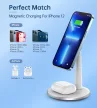 Choetech T581-F 2in1 Încărcător fără fir alb