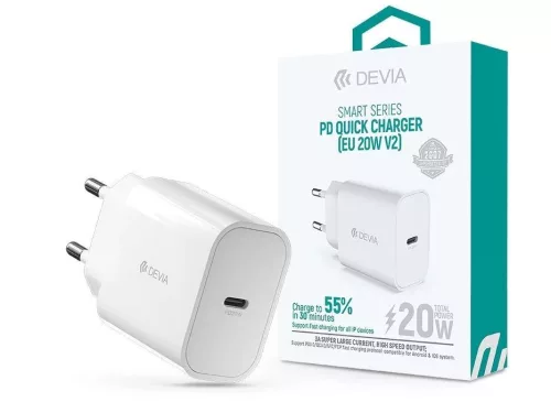 Devia ST383830 20W încărcător de perete Type-C PD alb