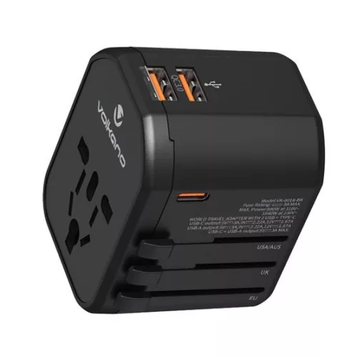 Volkano încărcător universal de călătorie negru