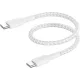 Belkin BoostCharge cablu împletit USB-C la USB-C 0,15 m alb