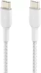 Belkin BoostCharge cablu împletit USB-C la USB-C 0,15 m alb