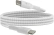 Belkin BoostCharge cablu împletit USB-C la USB-C 0,15 m alb