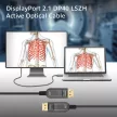 ACT 8K DisplayPort Active Optical Cable male/male 20m Negru