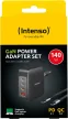 Adaptor Intenso W140A3C GaN + cablu C520C Negru