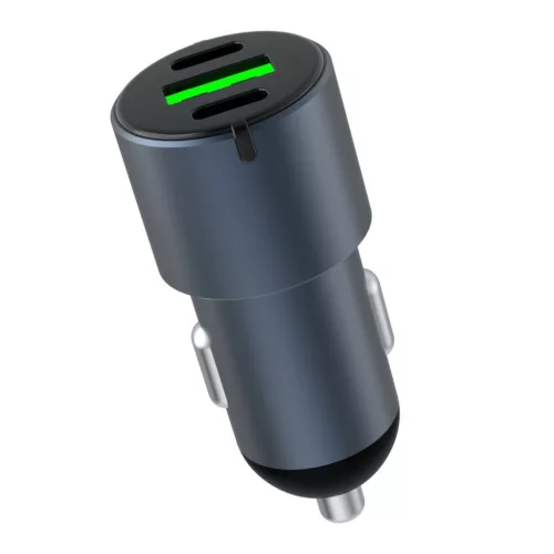 Dviced Încărcător auto triplu USB 60W Gri