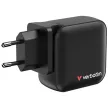 Verbatim Mini GaN încărcător de perete 100W 4 porturi negru