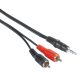 Hama ECO 3,5mm Jack Plug - 2 RCA Plugs 5m Extensie cablu negru