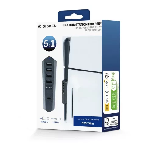 Hub USB Bigben pentru consolele PS5 Slim