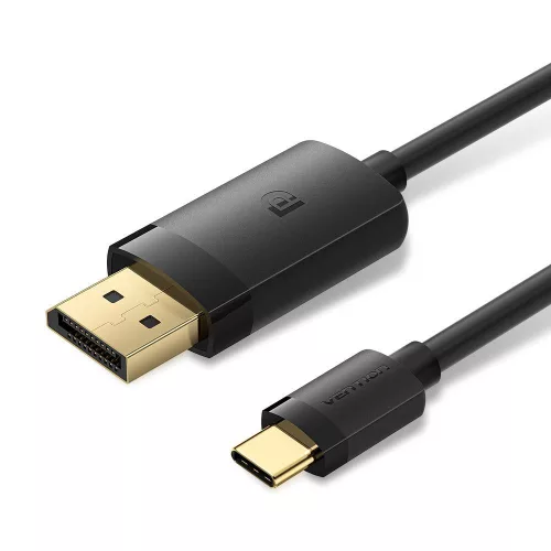 Vention USB-C to DP 4K HD cable 1m Fekete