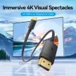 Vention USB-C to DP 4K HD cable 1m Fekete