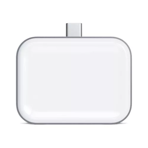 Satechi USB-C Wireless Charging Dock for Airpods Silver