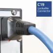 ACT Powercord C19 IEC Lock - C20 IEC Lock Dual Locking 3m Blue
