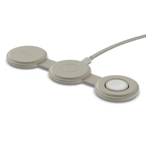 Satechi OntheGo 3-in-1 Wireless Charger Sand