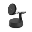 Belkin UltraCharge Pro 25W Qi2 magnetic 3-in-1 Charger Fekete