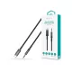 Devia iPure Series Woven AUX 3,5mm jack - Type-C 1m Fekete