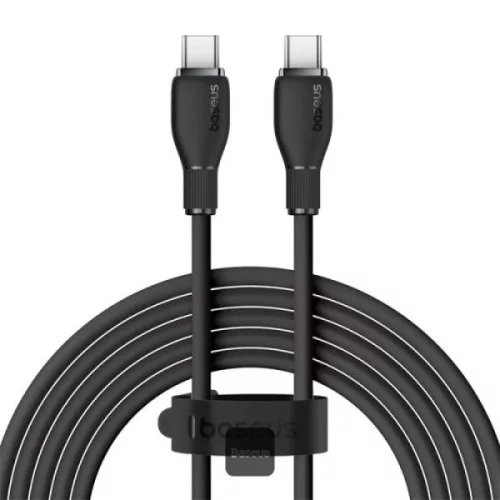 Baseus Pudding Series Fast Charging Cable With High-Speed Data Transmission Type-C to Type-C 100W 5A 1,2m Fekete