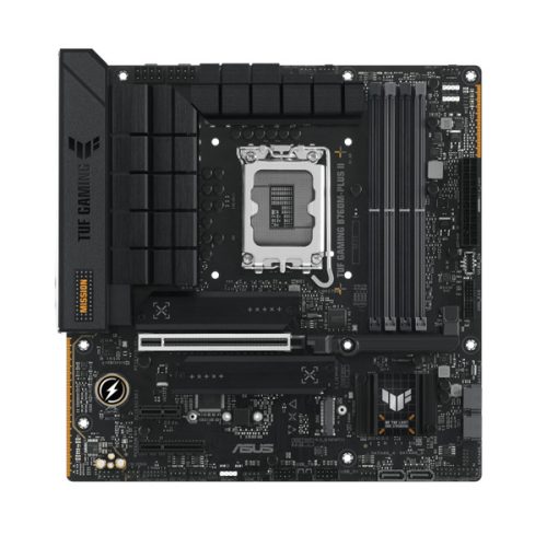 Asus Alaplap - Intel TUF GAMING B760M-PLUS II s1700 (B760, 4xDDR5 7200+MHz, 4xSATA3, 2xM.2, HDMI+DP)