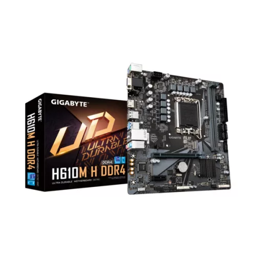 Gigabyte Alaplap - Intel H610M H DDR4 s1700 (H610, 2xDDR4 3200MHz, 1xGBE LAN, 4xSATA3, M.2, 8xUSB2.0, 4xUSB3.1)