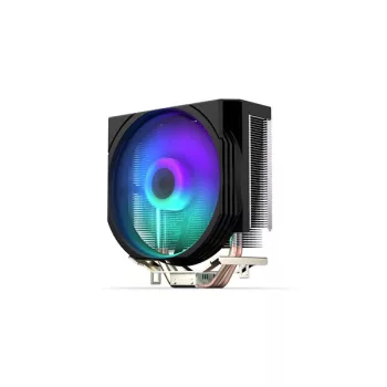   Endorfy CPU Cooler - Spartan 5 ARGB (12 cm, 4 pin, 2x heatpipe, PWM, TDP 160W, fekete)