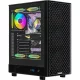 Formula Számítógépház - Mana Dynamic Fekete (fekete, ablakos, 4x12cm venti, ATX, 2xUSB3.0, 1xType-C)