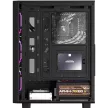 Formula Számítógépház - Mana Dynamic Fekete (fekete, ablakos, 4x12cm venti, ATX, 2xUSB3.0, 1xType-C)