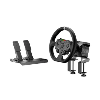  Ghidon Moza Racing - Set simulator PC R3 (transmisie directă, bază R3, ghidon ES, pedală SR-P Lite, clemă)