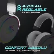 Căști wireless Spirit of Gamer - MIC-XH1700W (MultiPlatform, microfon, control volum, pernițe mari, alb)