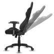 Scaun Spirit of Gamer - DEMON Black (înclinare/înălțime reglabilă; cotieră reglabilă; PU; până la 120 kg, negru)