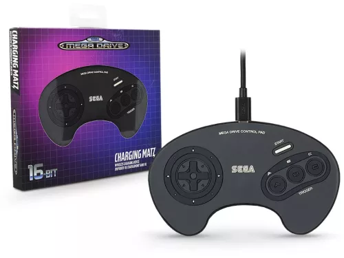 Numskull Sega Mega Drive 10W Qi Universal Wireless Charger - Negru NS2801