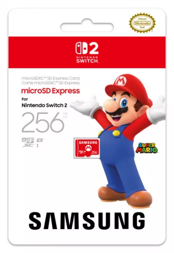 Nintendo Switch 2 Samsung card microSD Express 256 GB