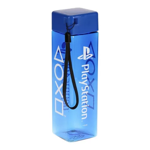 Sticlă de apă Playstation, pătrată, albastră 500ml