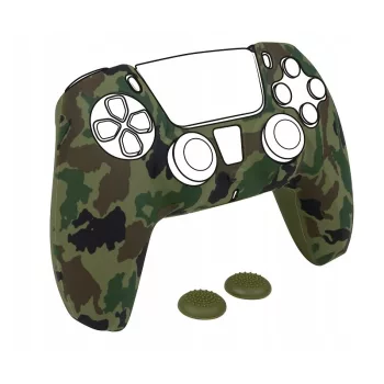   Bigben Dualsense controller silicon caz + protector analogic - camuflaj