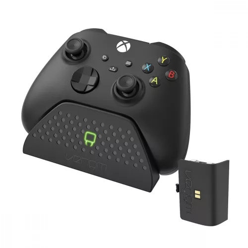 Venom Xbox One / Series S / X Black stație de încărcare + 1 baterie VS2880