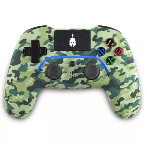 Spartan Gear - Controler fără fir Aspis 4 Model de teren verde PS4 (second hand, garanție 1 lună)