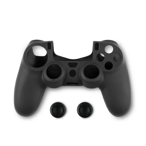 Spartan Gear Silicon Protector și cauciuc de protecție analogic PS4 - NEGRU